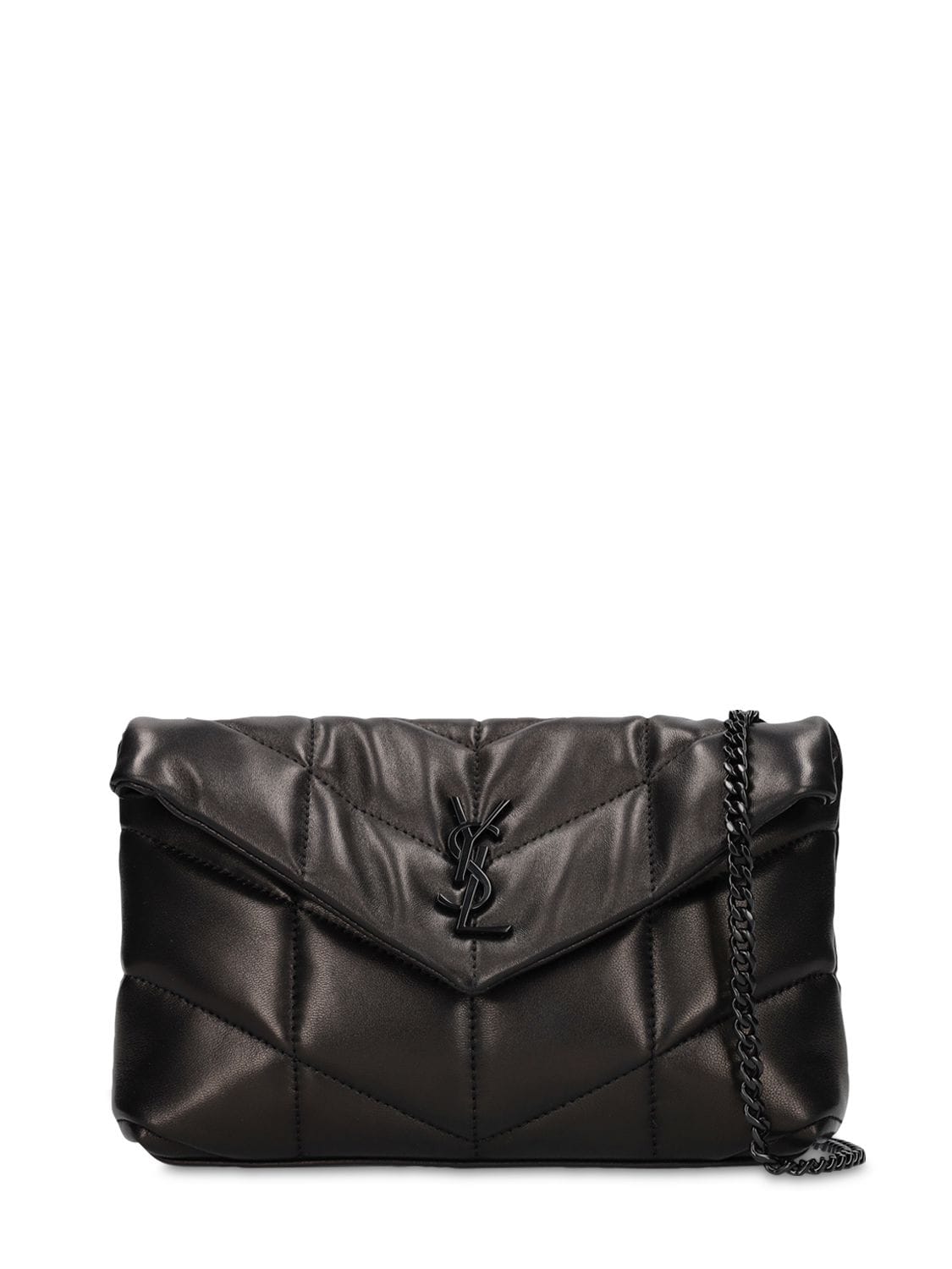 SAINT LAURENT Mini Puffer Loulou Leather Bag