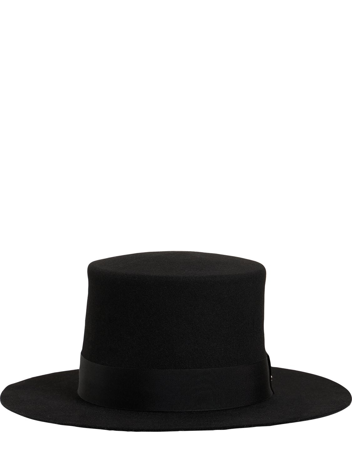 Saint Laurent Felted Hat In Black | ModeSens