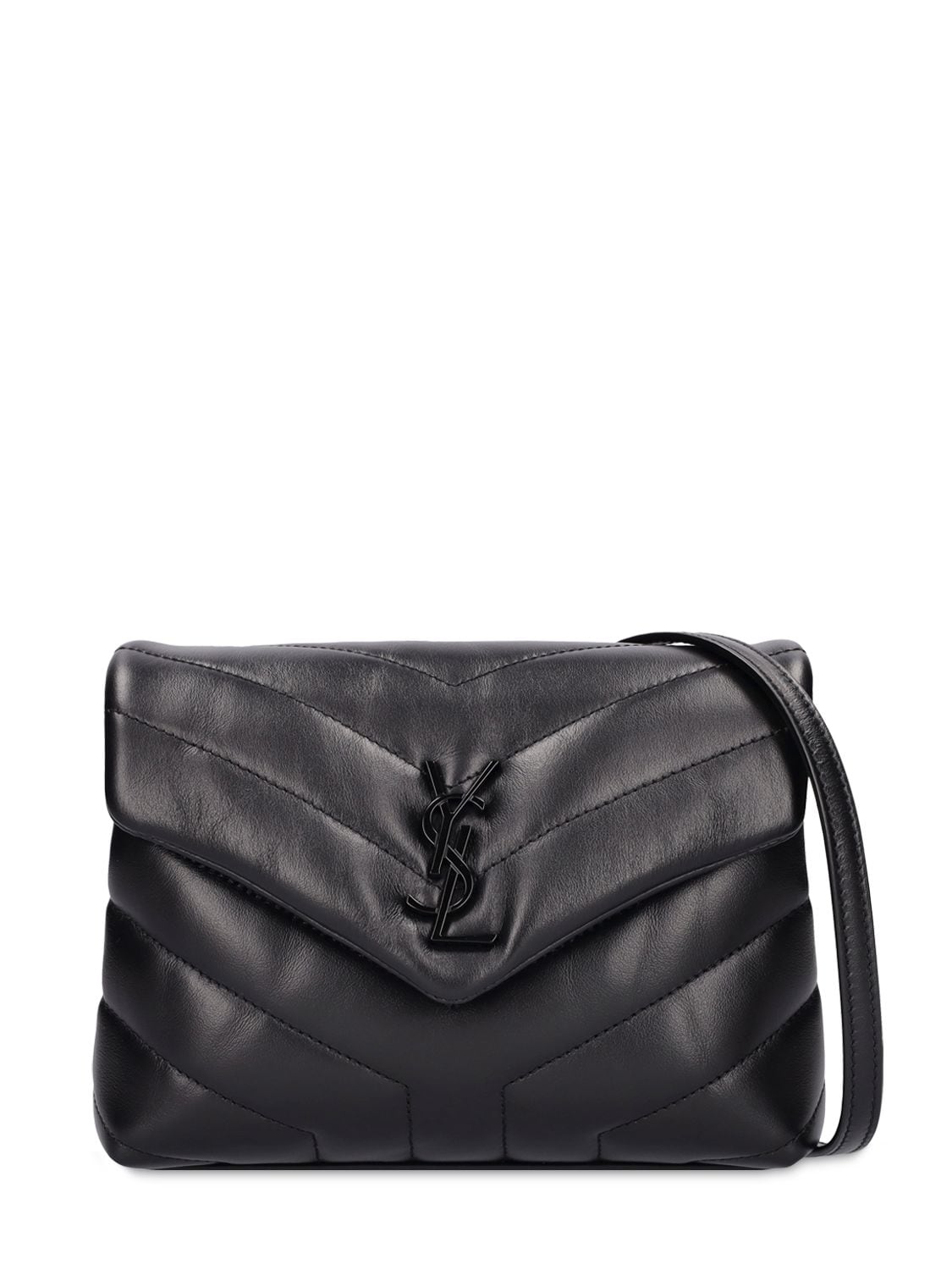 Saint Laurent Toy Loulou Shoulder Bag In Black