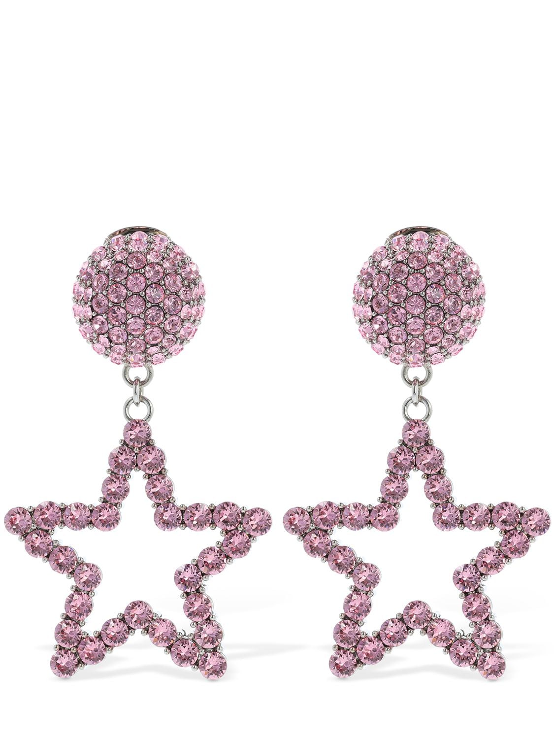 MOSCHINO Crystal Star Clip-on Earrings