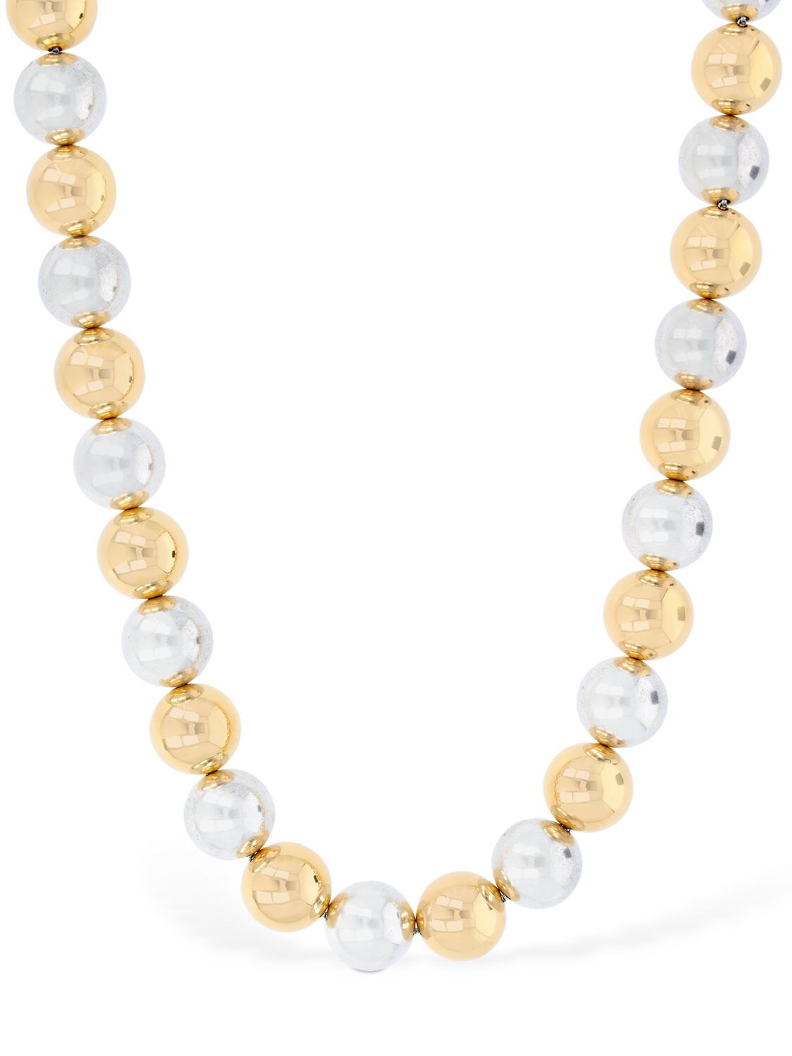 Louis Vuitton Oversized Faux Pearl Necklace - Gold, Gold-Tone Metal Bead  Strand, Necklaces - LOU104227