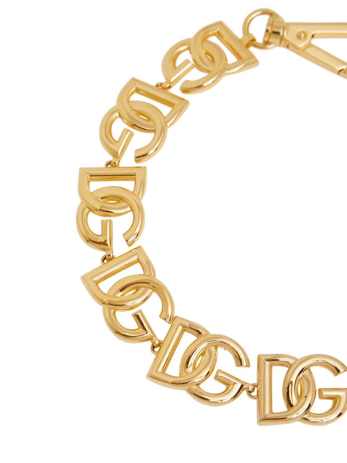 Shop Dolce & Gabbana Dg Chain Choker In Gold