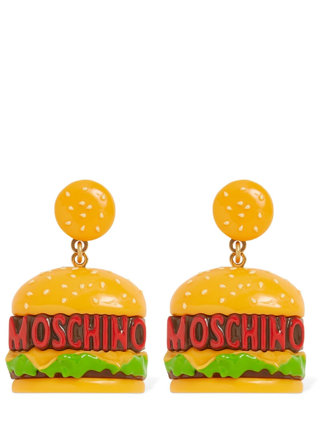 MOSCHINO Hamburger Clip-on Earrings