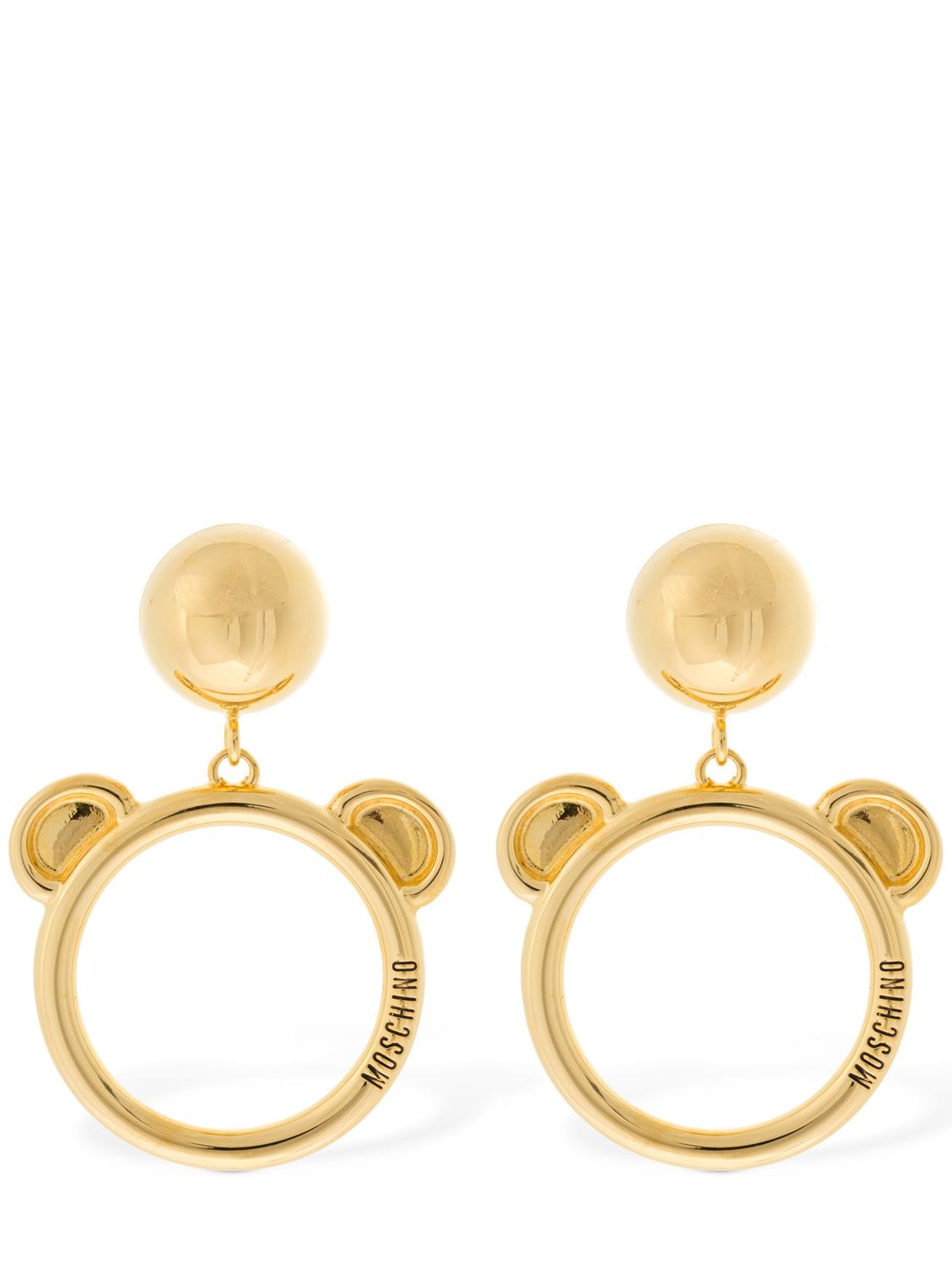 MOSCHINO Teddy Circle Clip-on Earrings