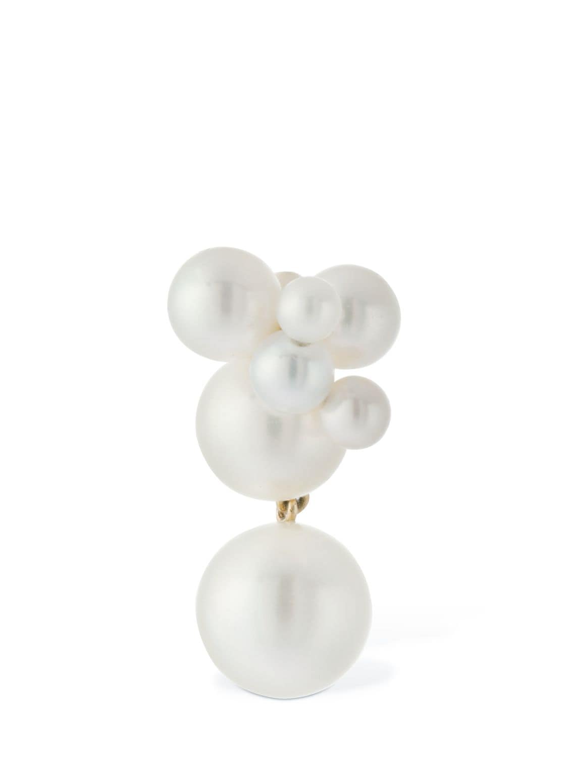Mono Boucle D'oreille En Perles Bisou Perle 14 K