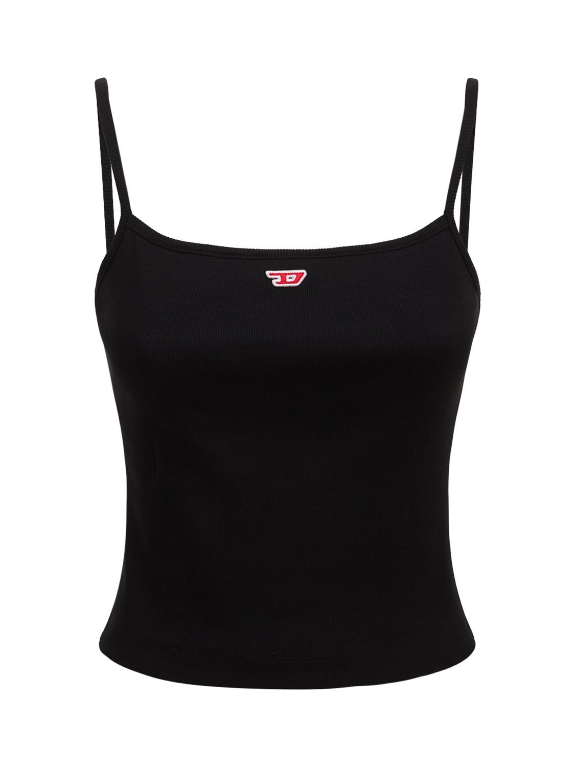 Image of Stretch Cotton Jersey Logo Tank Top