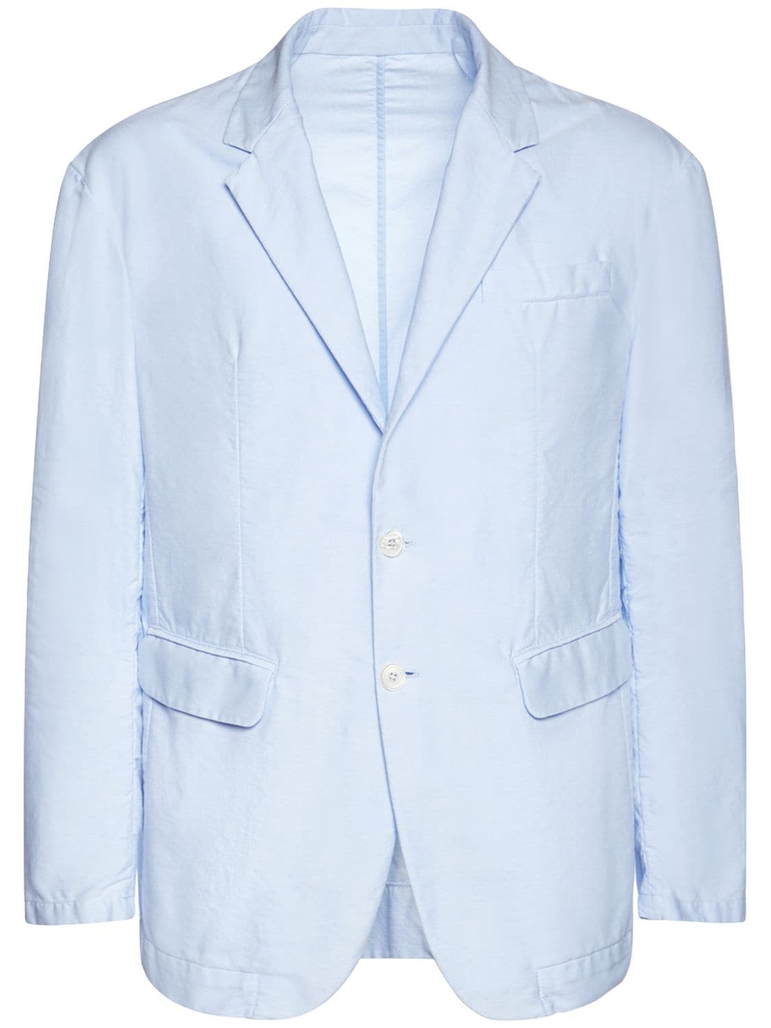 Dsquared2 - Relaxed cotton chambray blazer - Light Blue | Luisaviaroma