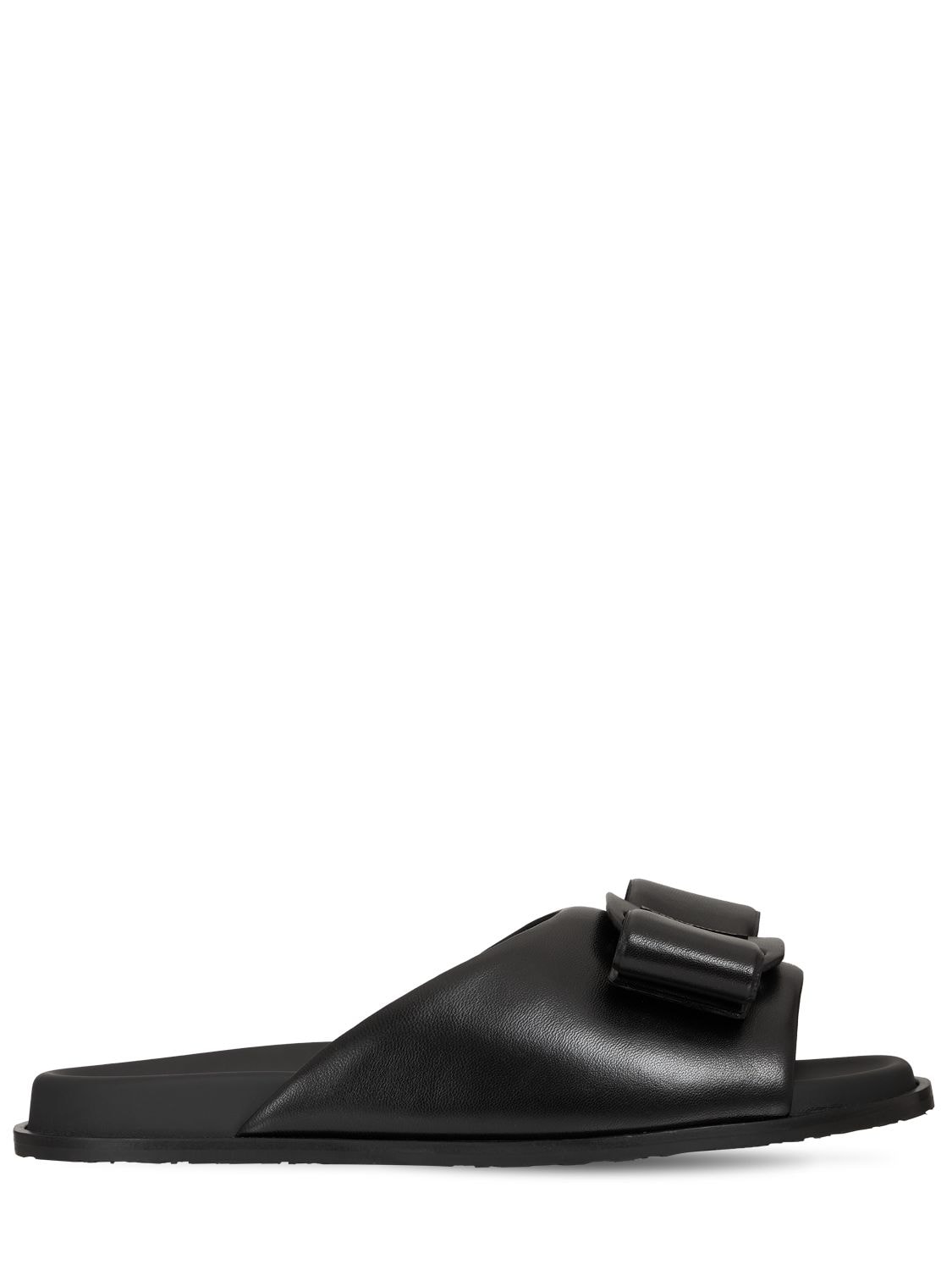 SALVATORE FERRAGAMO 20mm Virgil Leather Slide Sandals