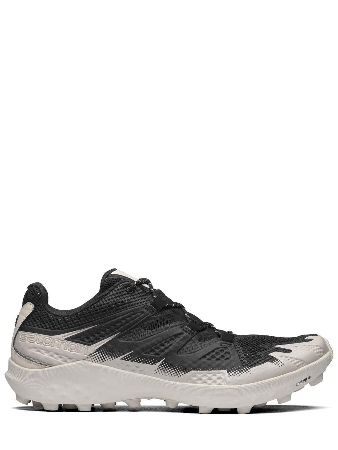 Salomon Black & Off-white Cross Advanced Sneakers In Black,rainy Day