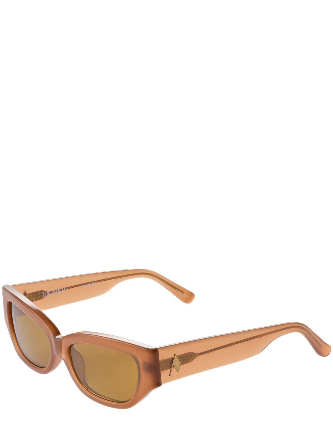 Shop Attico Vanessa Cat-eye Acetate Sunglasses In Brown,bronze