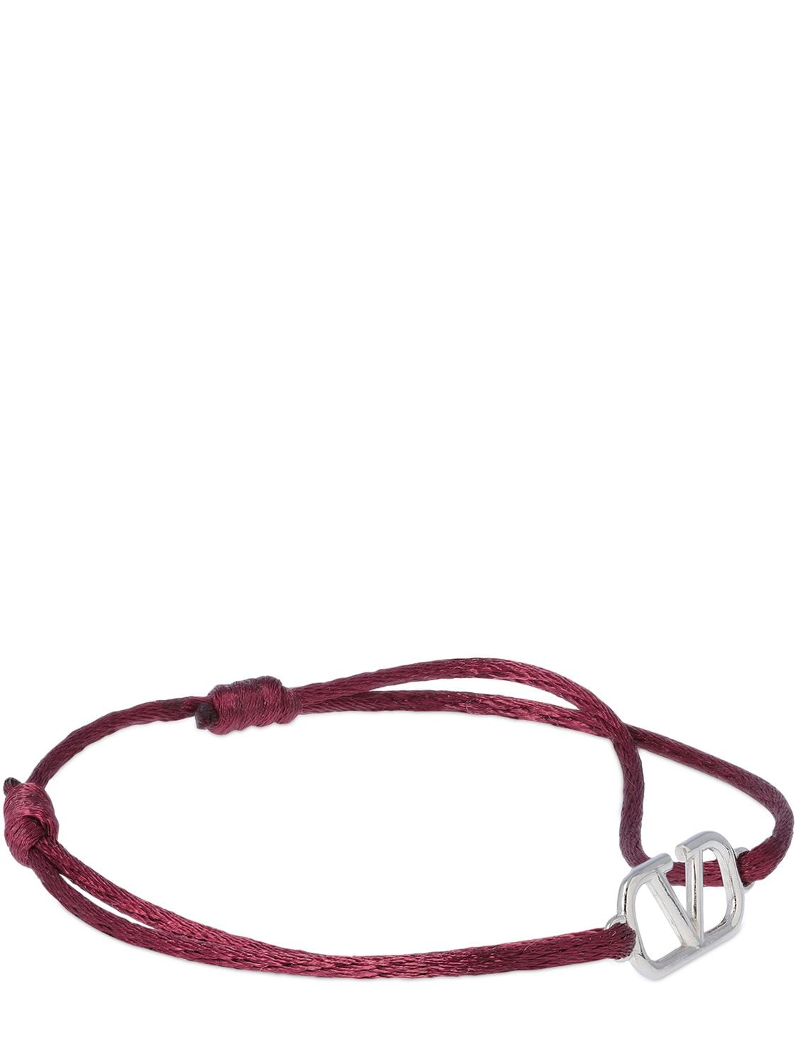 Shop Valentino V Logo Signature Adjustable Bracelet In Cherise