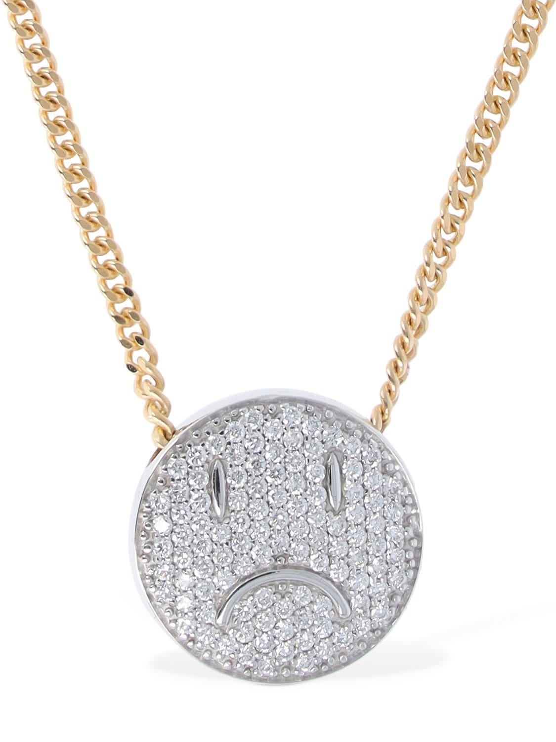 Shop Eéra Smile 18kt & Diamond Long Necklace In Multi,crystal
