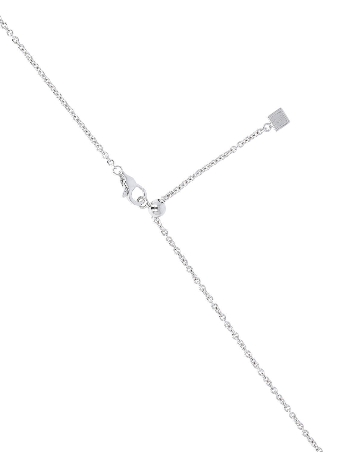 Shop Eéra Roma 18kt & Diamond Collar Necklace In Silver