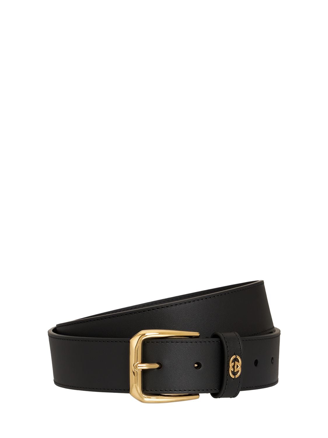 Gucci 3.5cm Leather Belt In Black