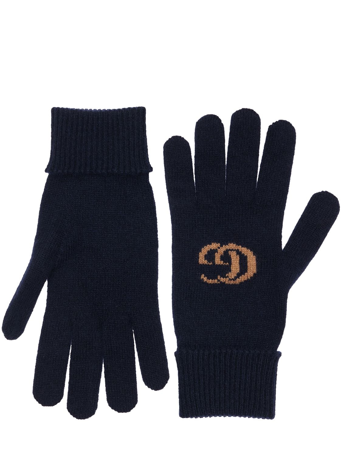Gg Cashmere & Wool Gloves