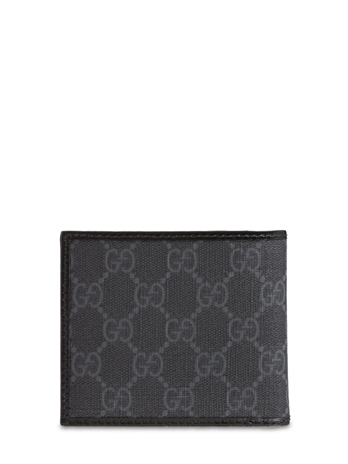 Shop Gucci Gg Supreme Canvas Wallet In Чёрный