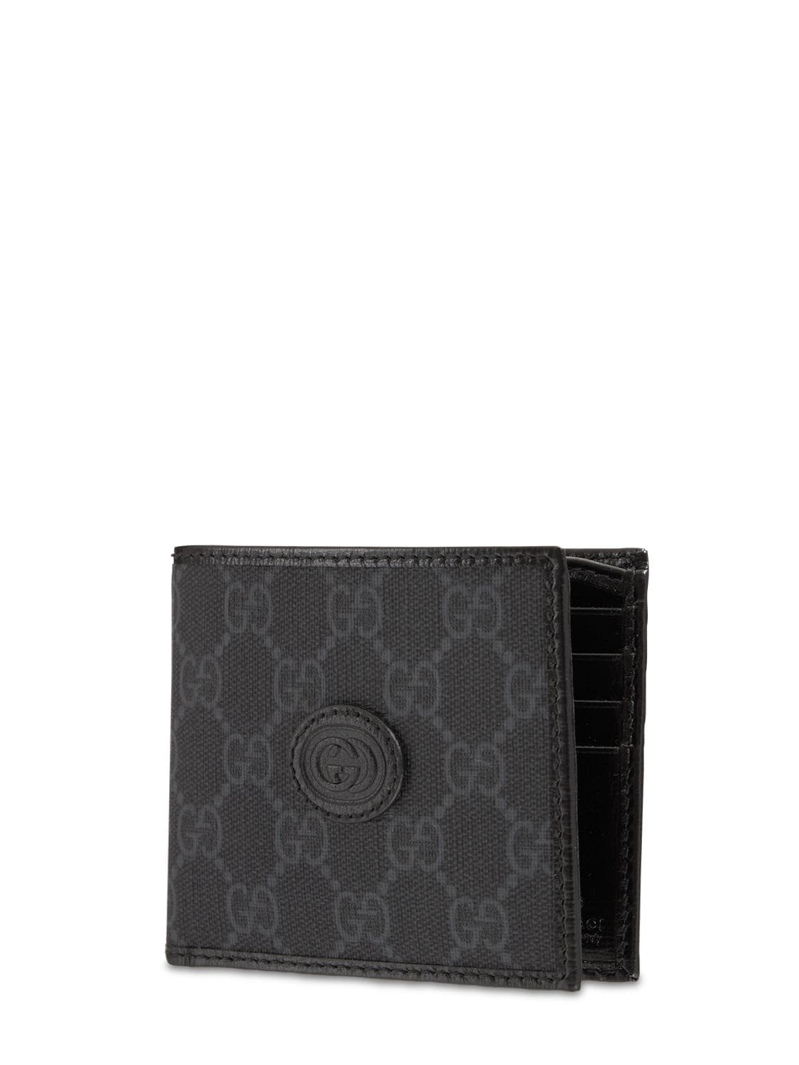 Shop Gucci Gg Supreme Canvas Wallet In Чёрный