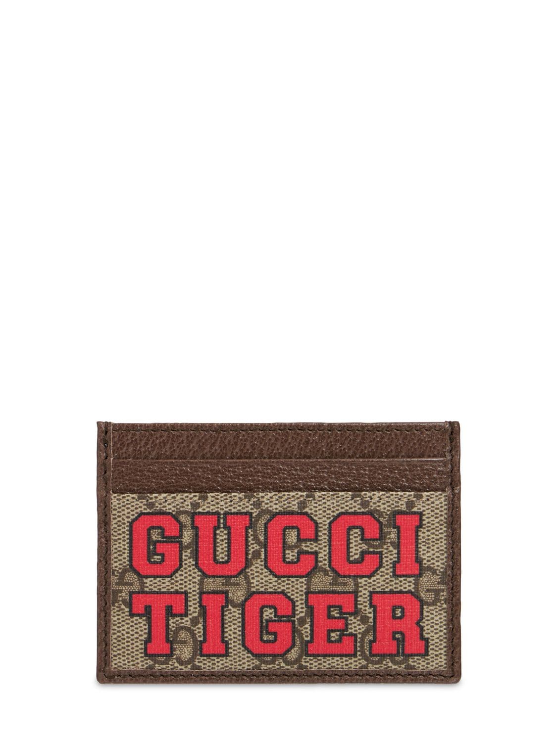 Gucci Tiger Gg Canvas Card Holder