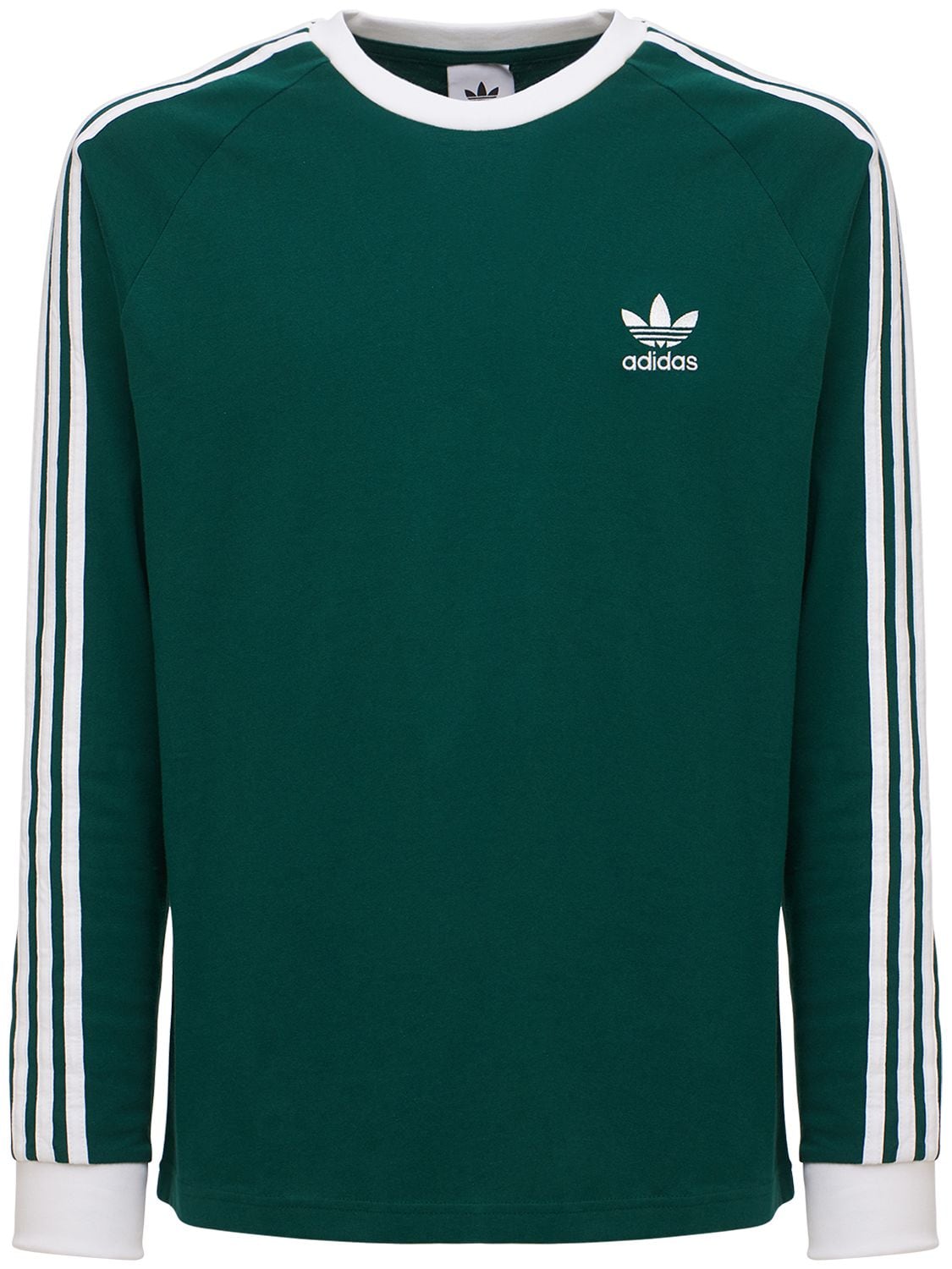 Adidas Originals - 3-stripes cotton t-shirt Green | Luisaviaroma