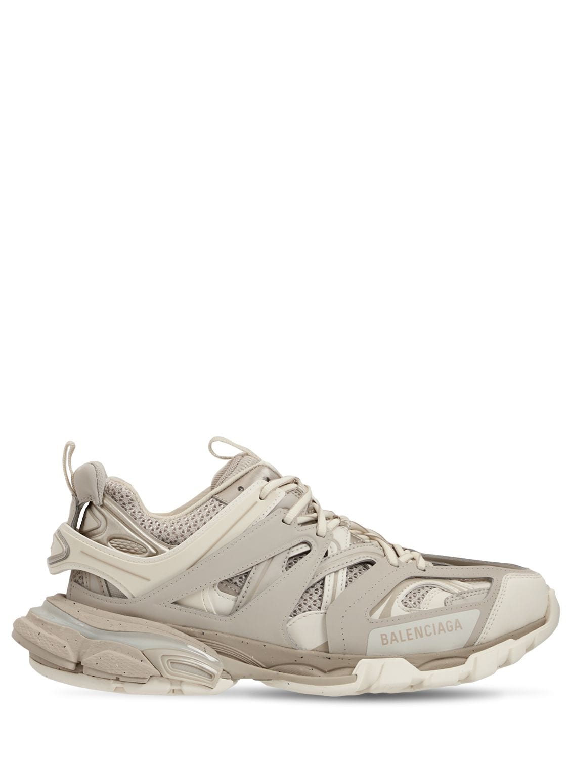Track Faux Leather Sneakers