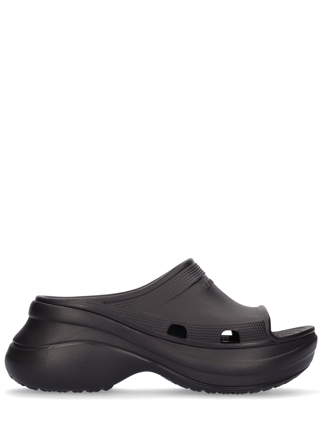 Shop Balenciaga Crocs Rubber Sandals In Black