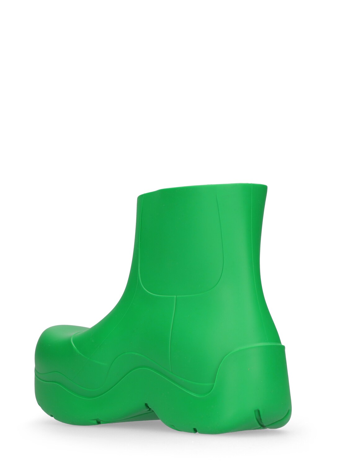 Shop Bottega Veneta 55mm Puddle Molded Rubber Ankle Boots In Grasgrün