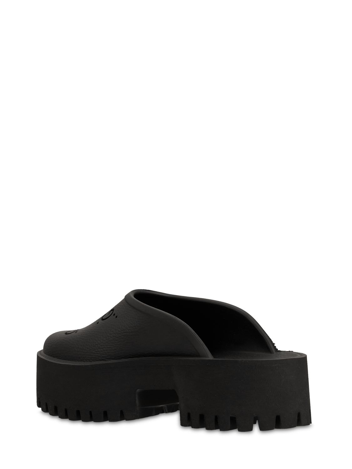 Shop Gucci 55mm Elea Perforated G Platform Sandals In Black