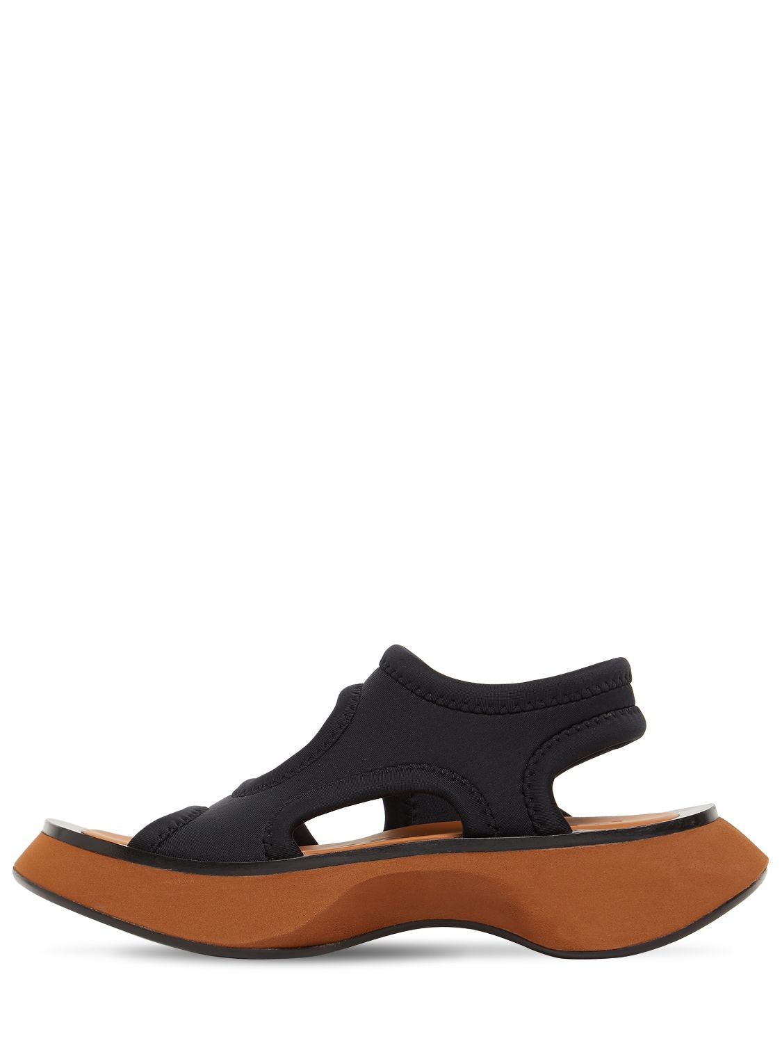 Proenza Schouler 50mm Stretch Rec Neoprene Sandals In Black | ModeSens