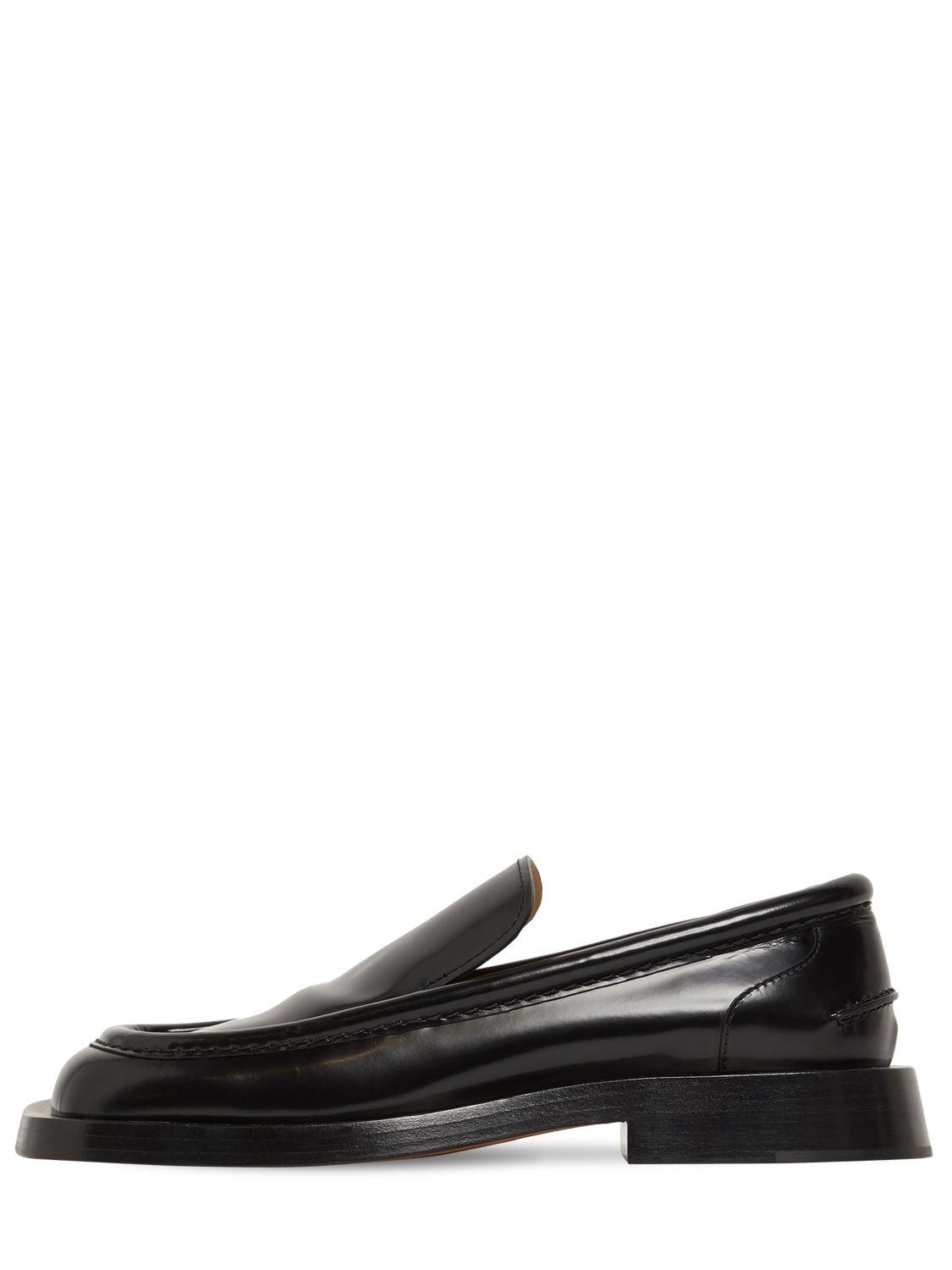 Proenza Schouler - 20mm square brushed leather loafers - Black