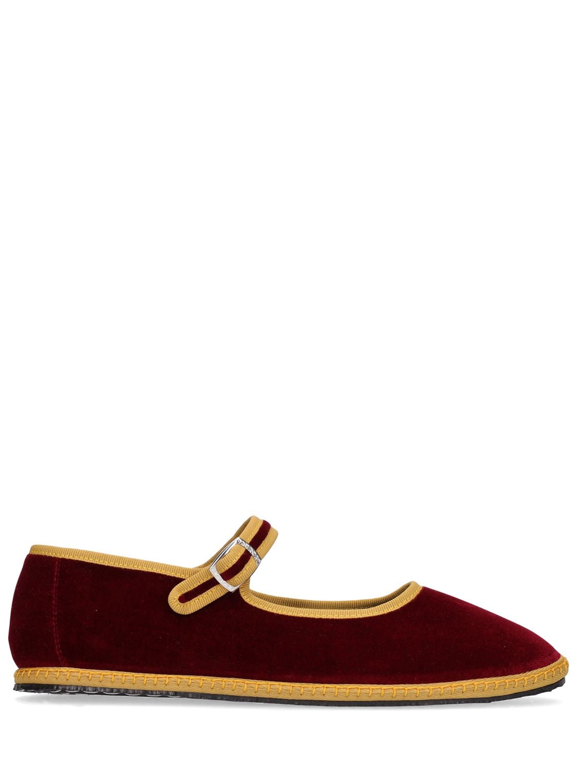 yellow velvet loafers