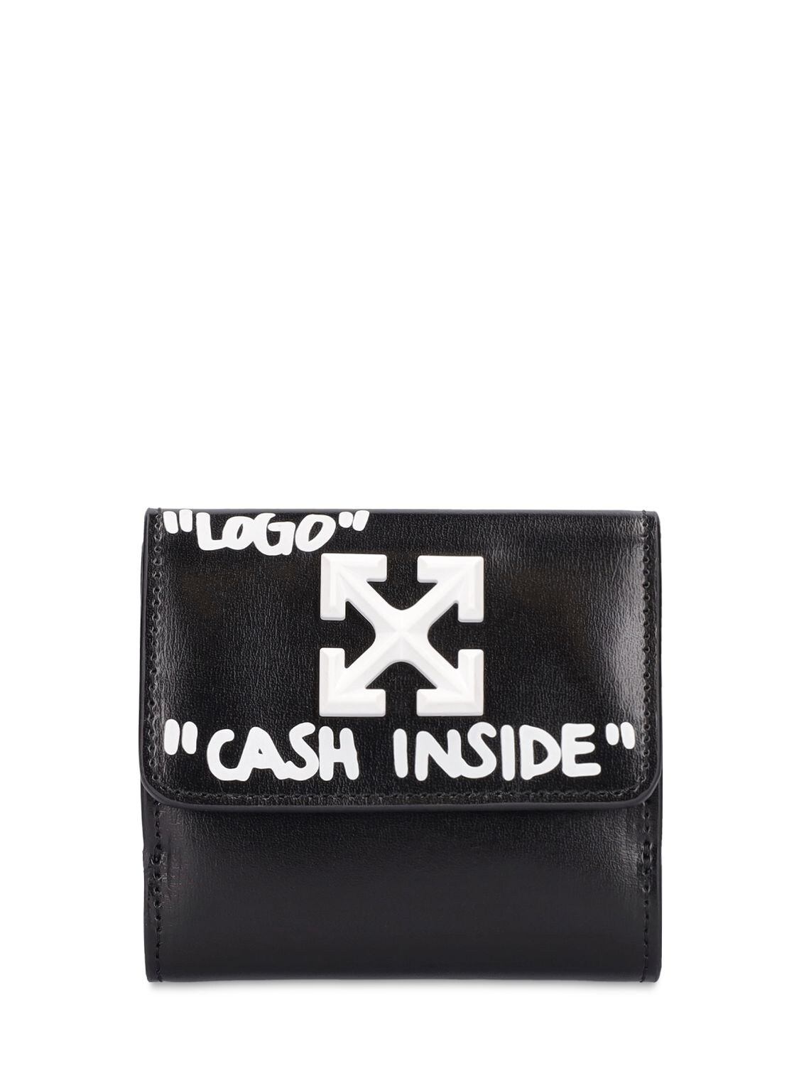 Jitney French Printed Leather Wallet