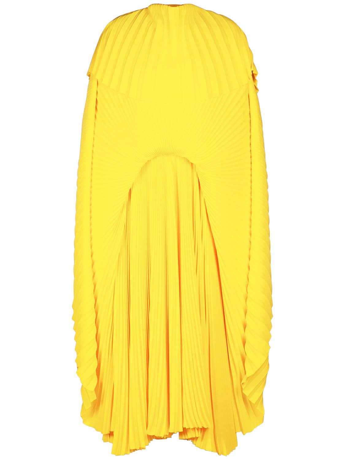 Image of Pleated Drape Dress