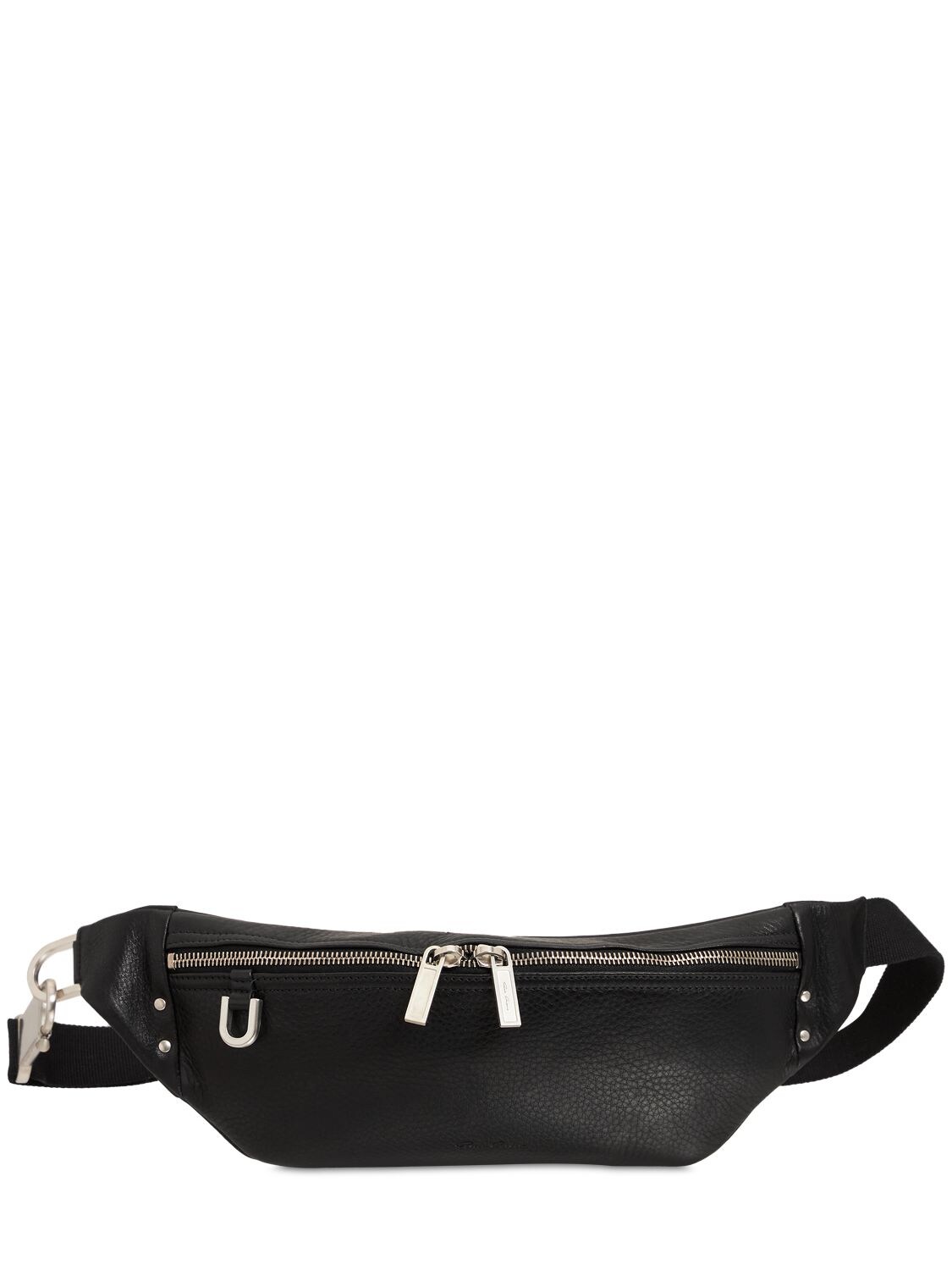 Rick Owens Geo Leather Belt Bag In Black | ModeSens