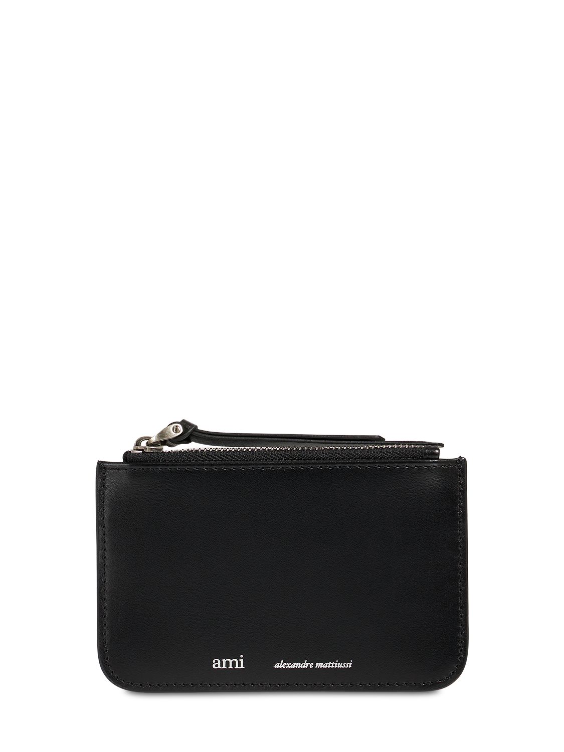 Logo Leather Zip Coi...