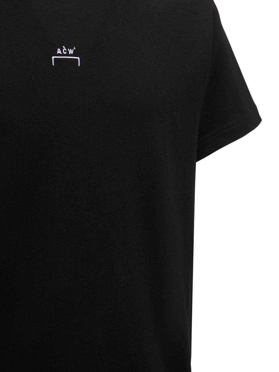 Shop A-cold-wall* Logo Print Cotton Jersey T-shirt In Black