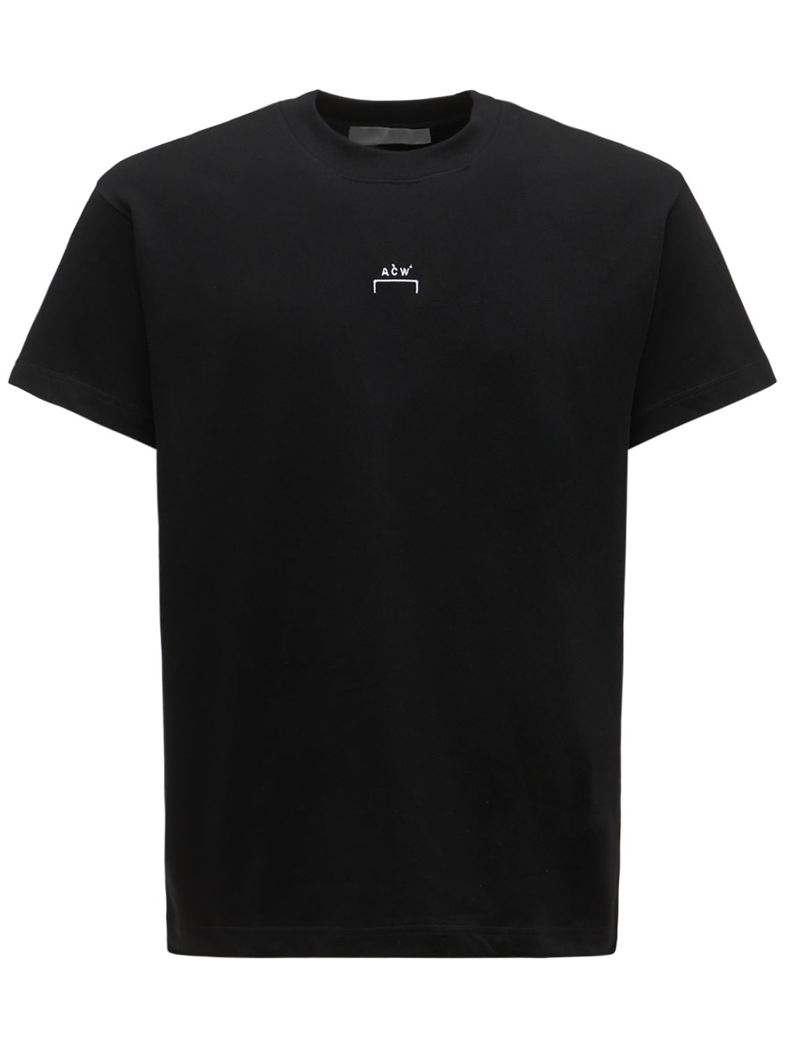 Shop A-cold-wall* Logo Print Cotton Jersey T-shirt In Black
