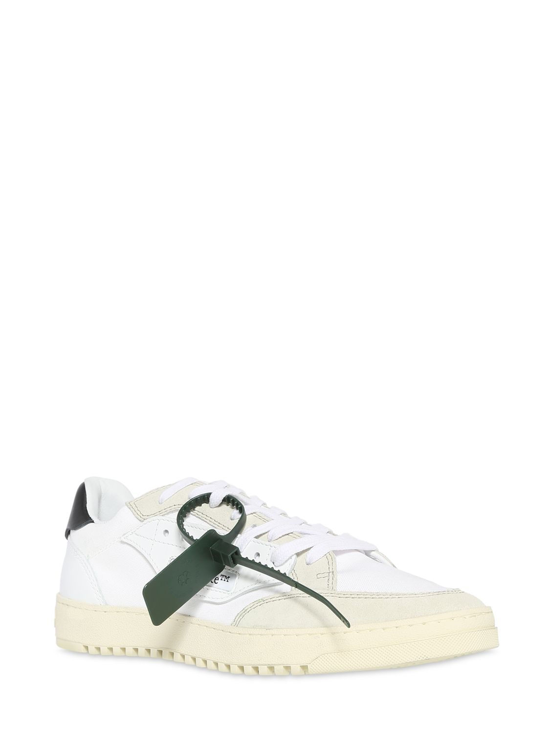 Shop Off-white 5.0 Suede Low Top Sneakers In 화이트,블랙