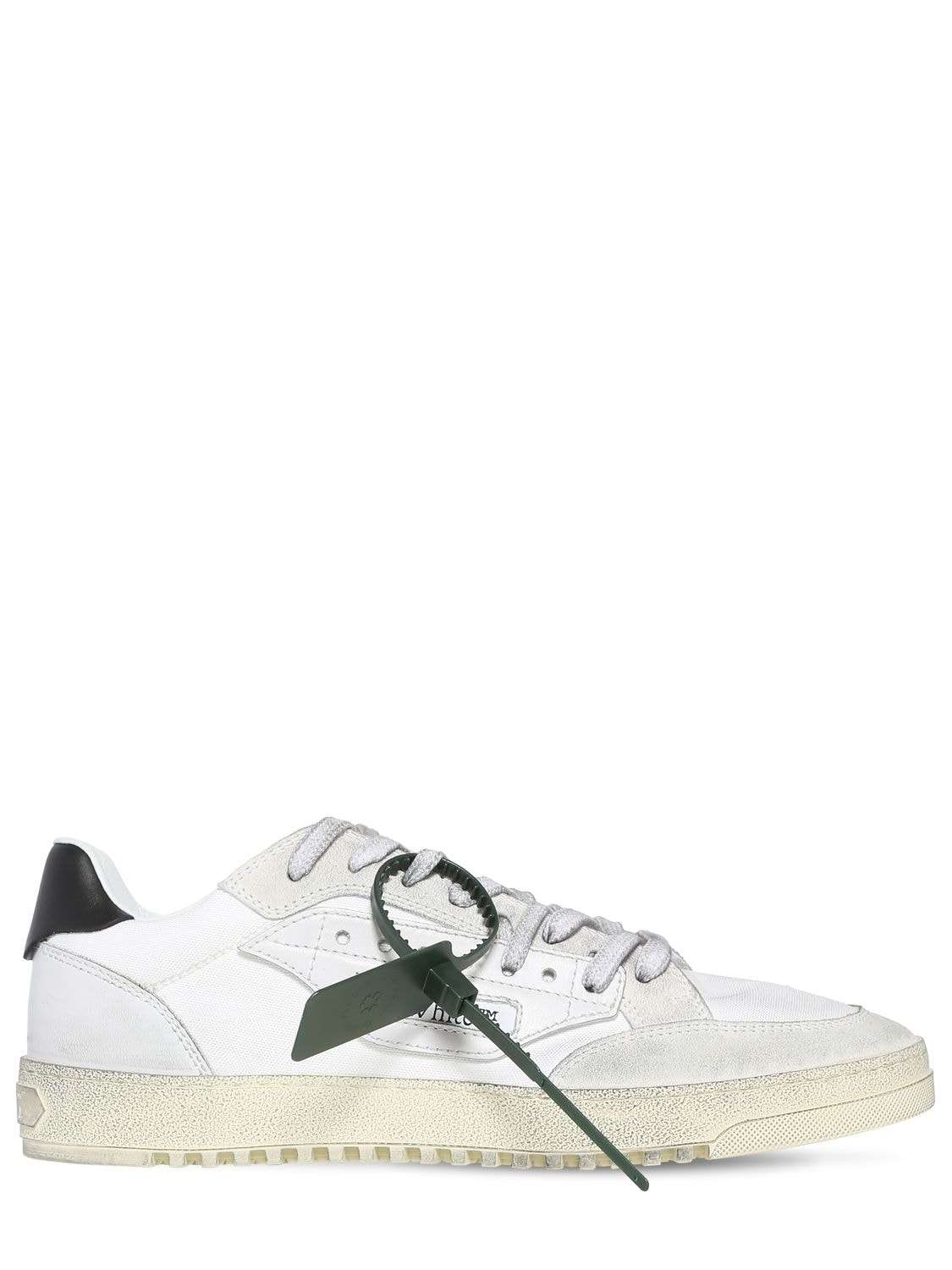 Off-white 5.0 Low-top Suede-trimmed Sneakers In White | ModeSens