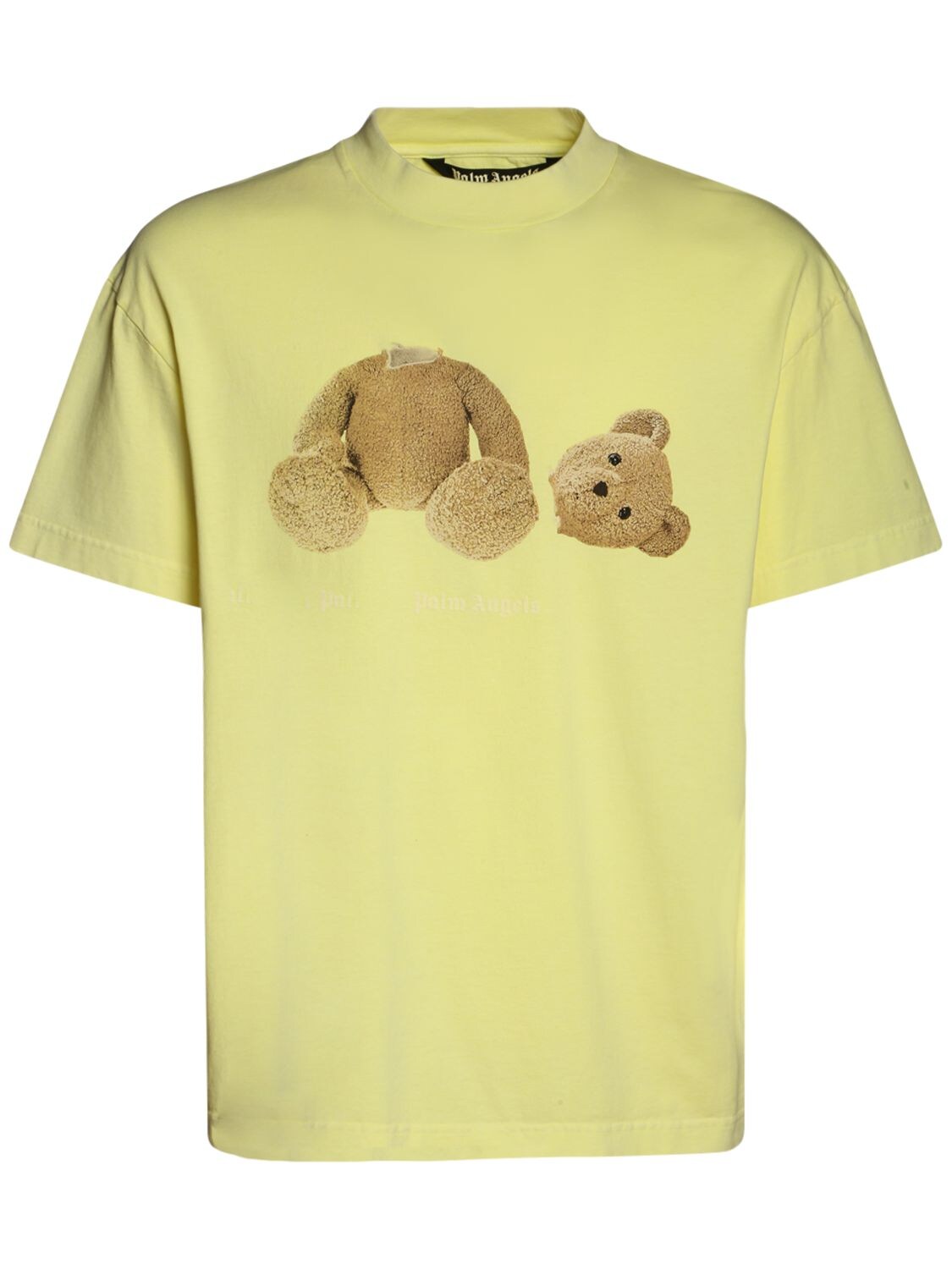 Palm Angels Teddy Bear T-shirt Fluorescent Yellow