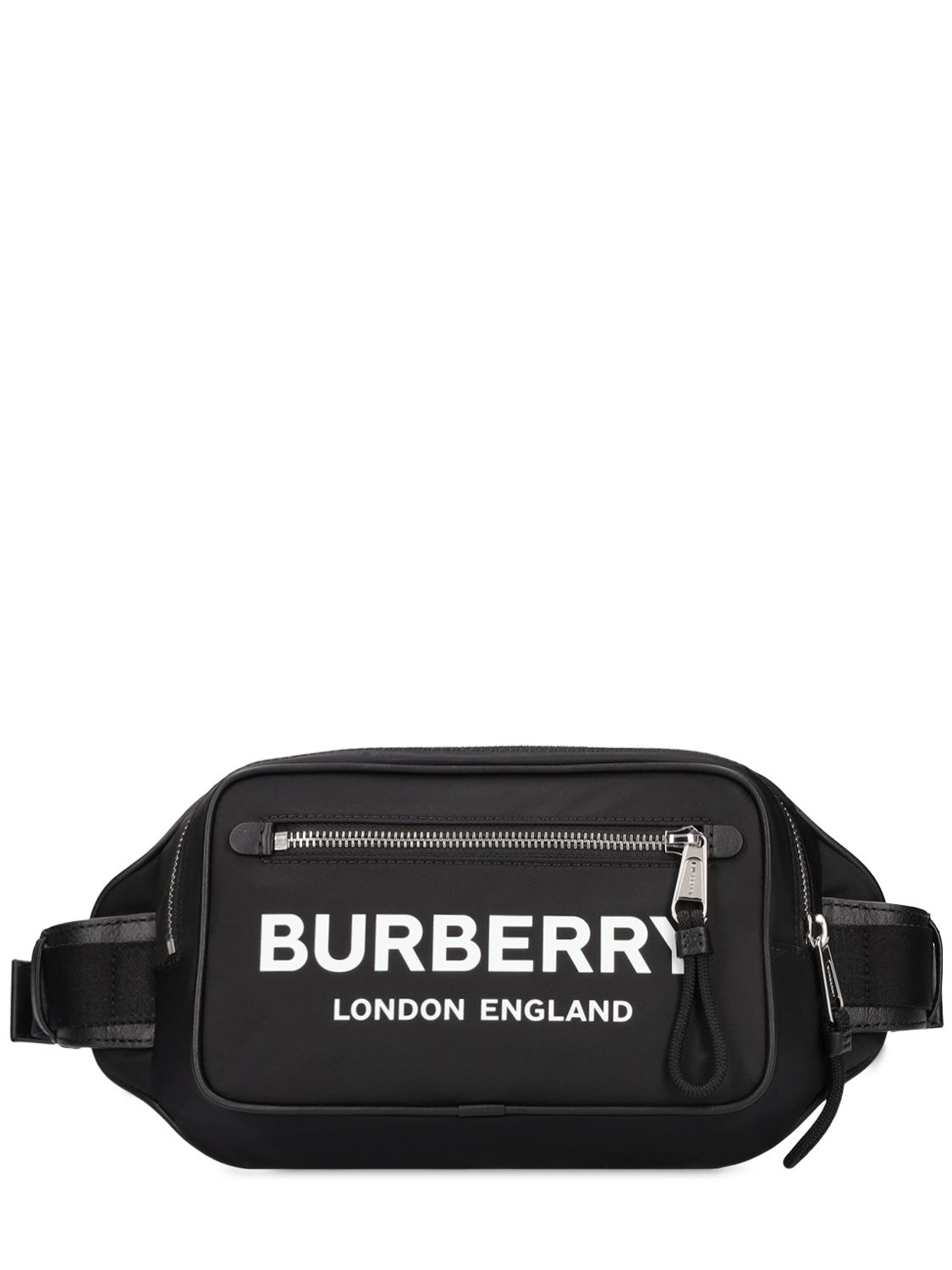 Burberry Logo Print West Nylon Belt Bag In Black | ModeSens