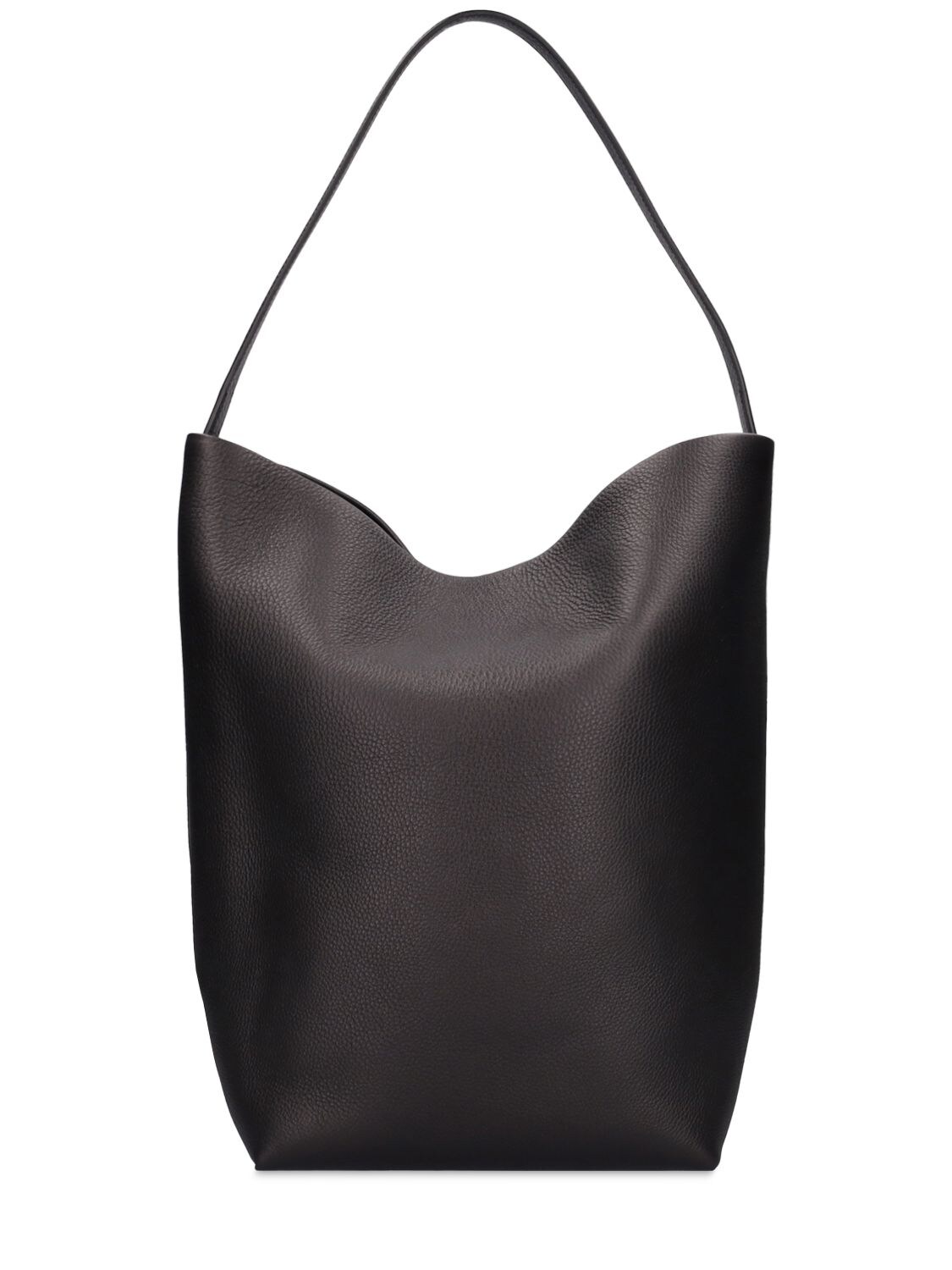 Shop The Row Large Lux Park Leather Tote Bag In Black