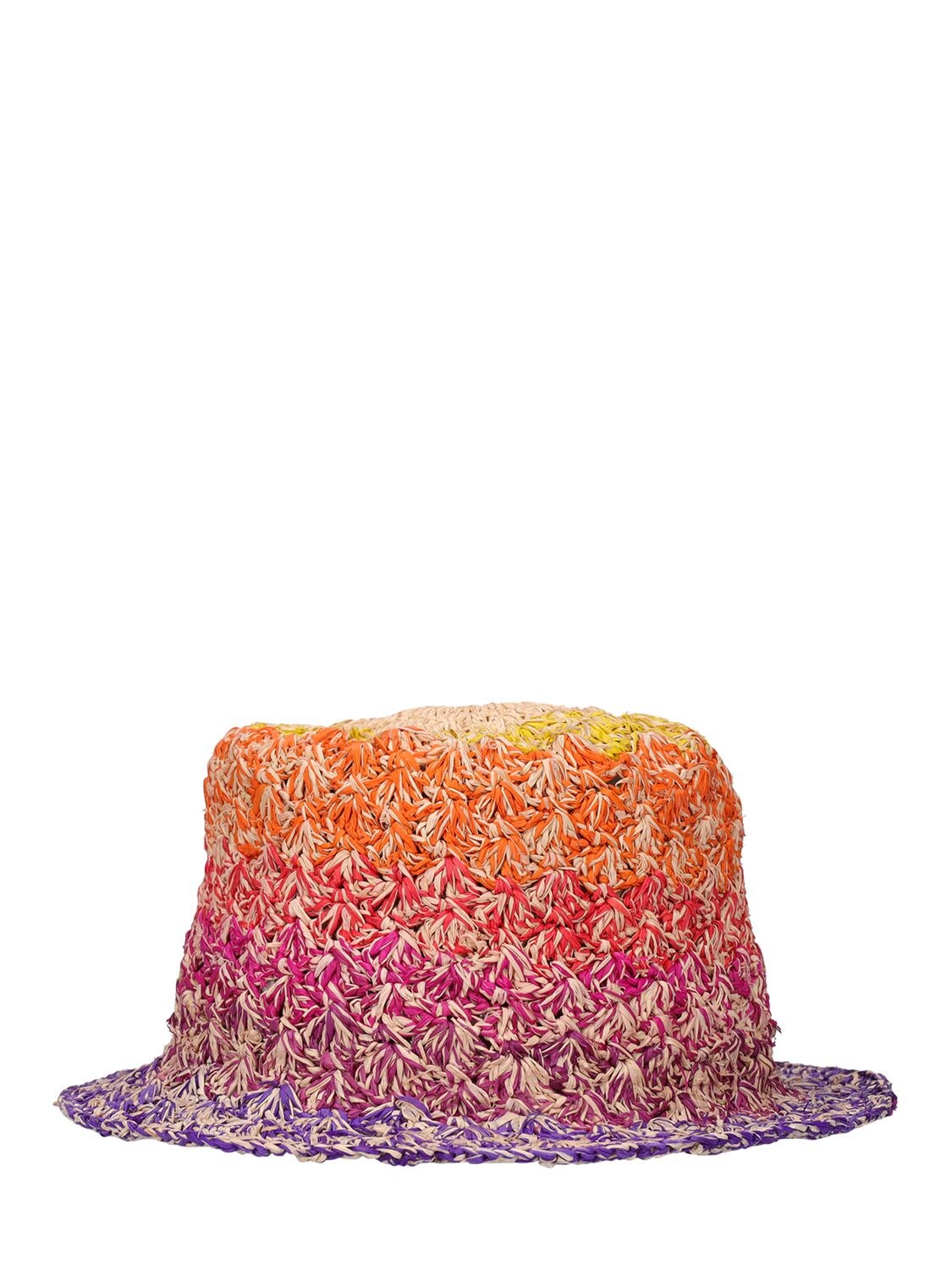 Isabel Marant Positano Multicolor Raffia Bucket Hat | ModeSens