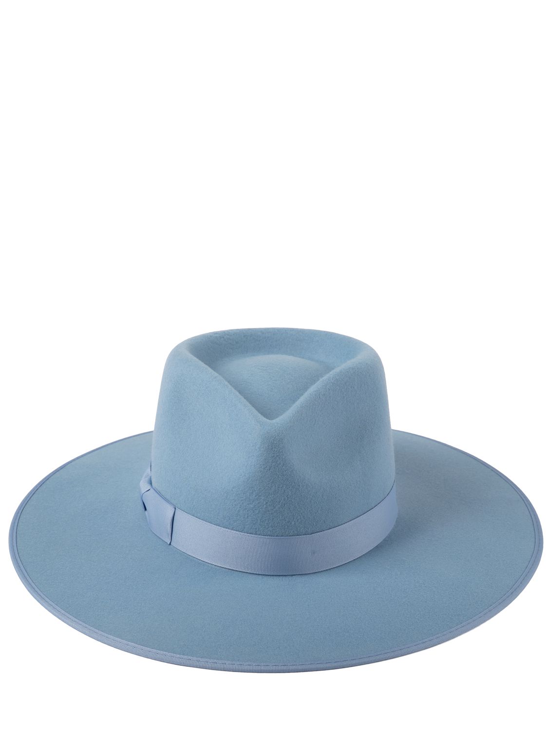 LACK OF COLOR Capri rancher wool fedora hat w/ bow Sky Blue Luisaviaroma