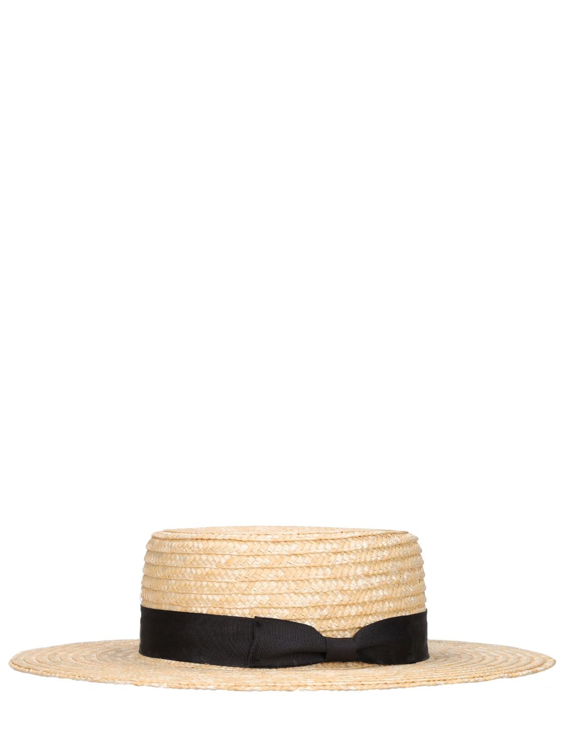 Shop Lack Of Color The Spencer Boater Straw Hat In Natural,black
