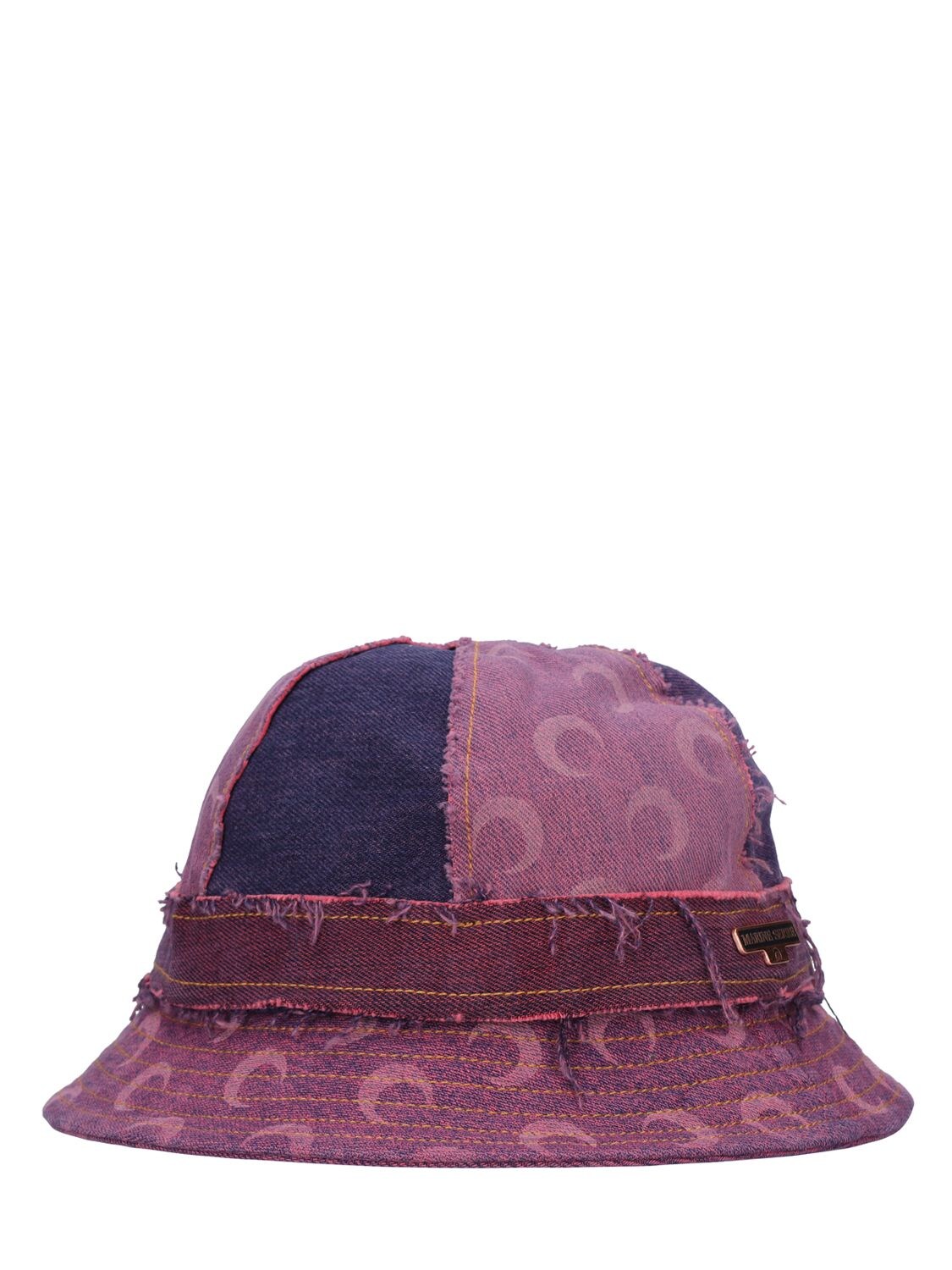 Marine Serre Monogram Denim Bell Bucket Hat - Farfetch