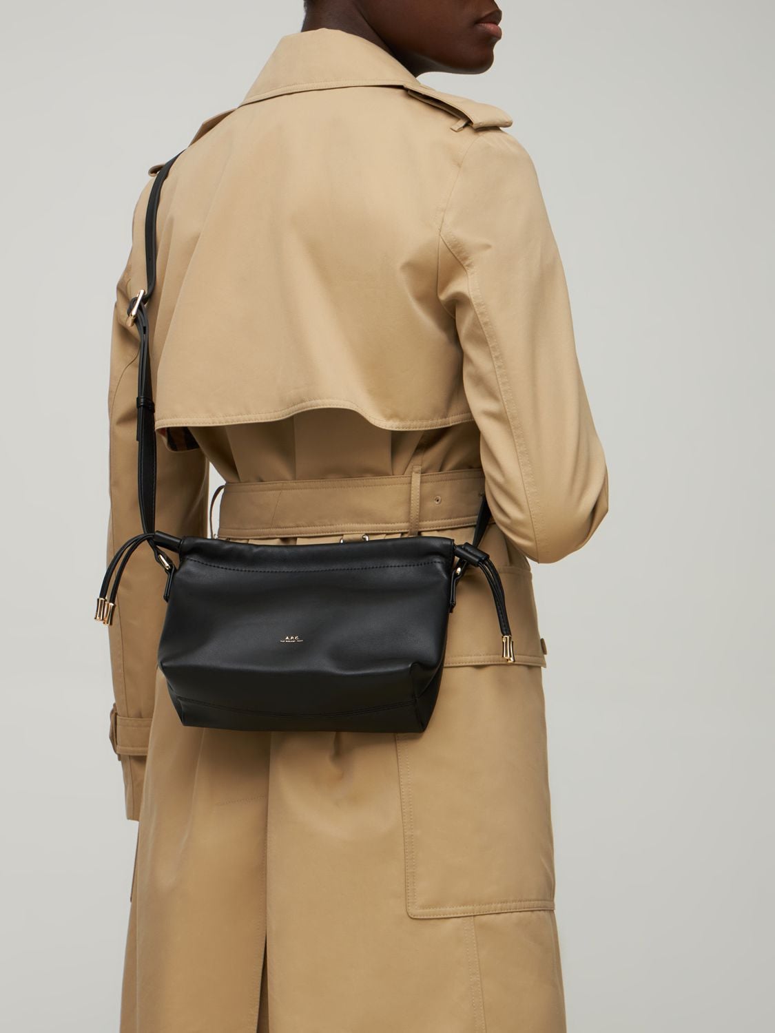 Shop Apc Mini Sac Ninon Shoulder Bag In Black