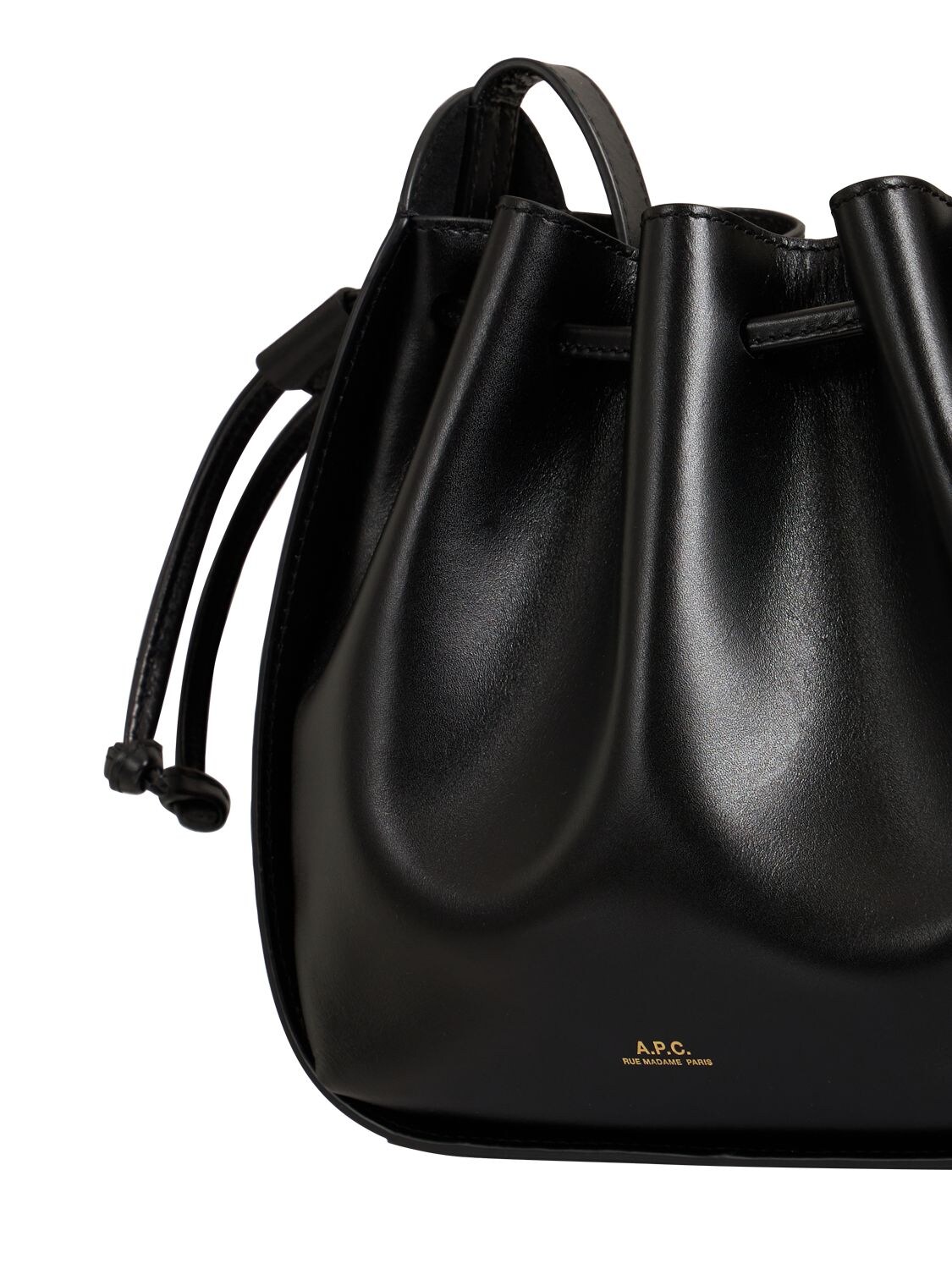 Buy A.p.c. Ella Mini Leather Shoulder Bag - Black At 30% Off