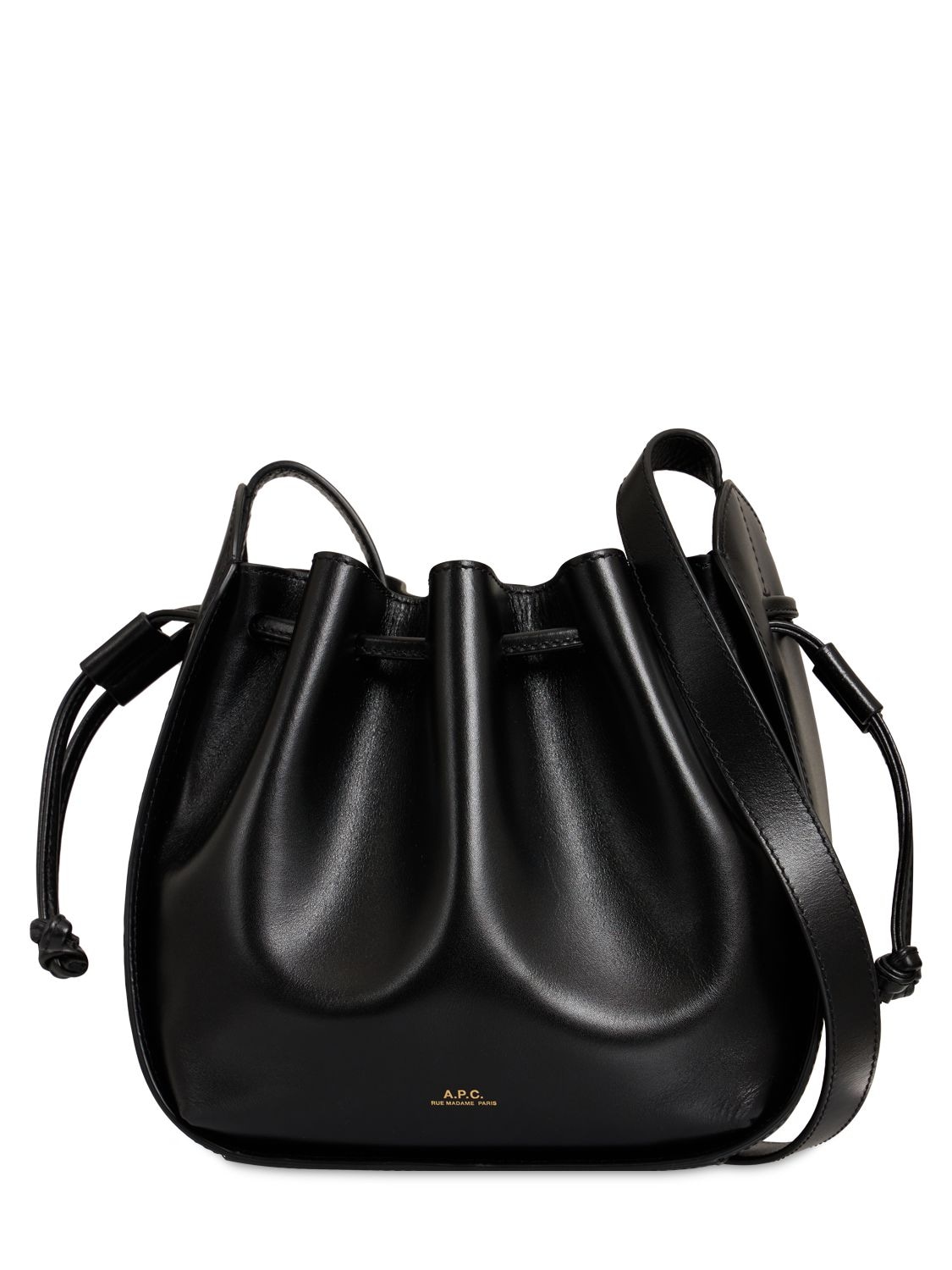 Buy A.p.c. Ella Mini Leather Shoulder Bag - Black At 30% Off