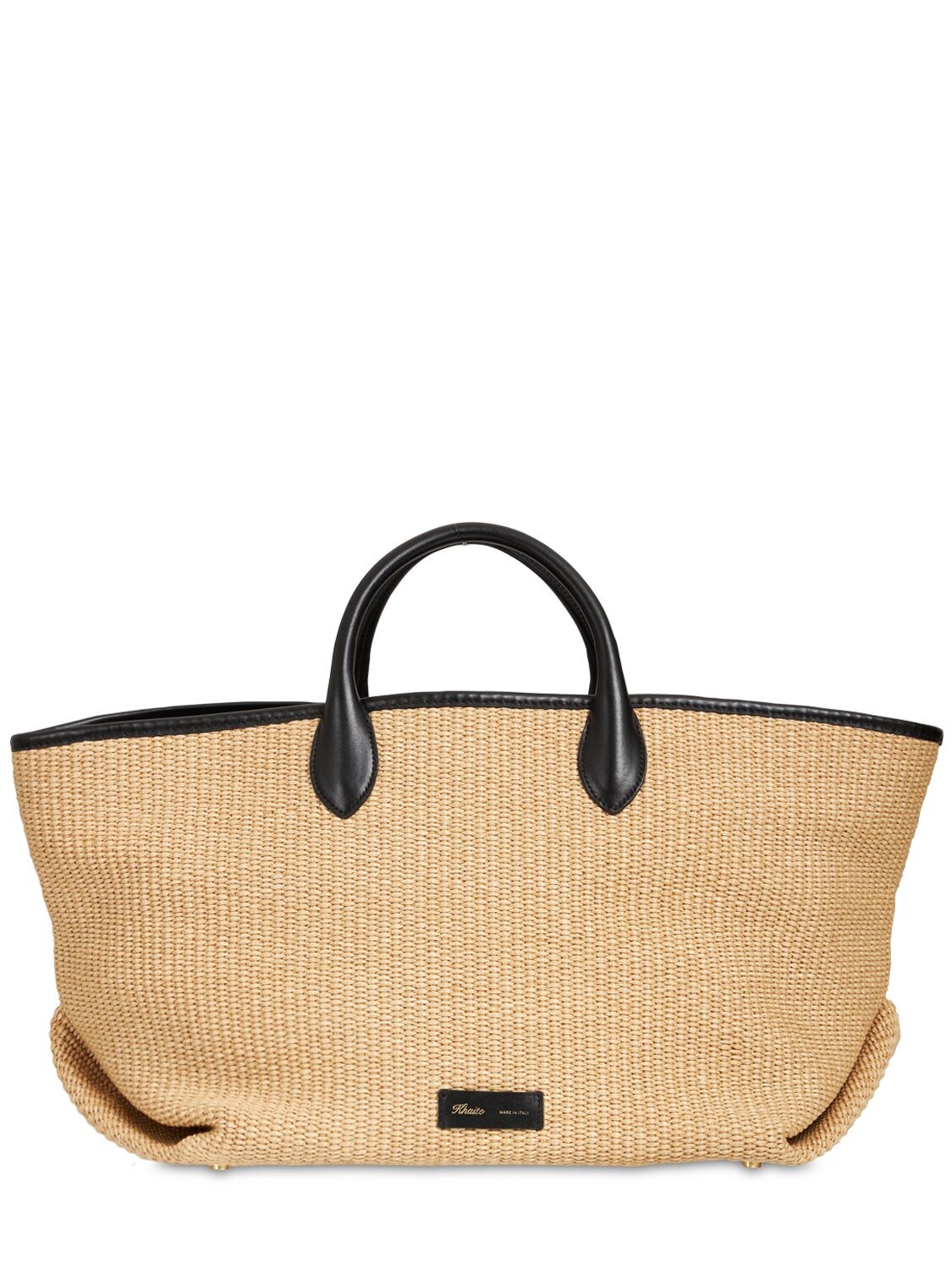 Medium Amelia Raffia Top Handle Bag