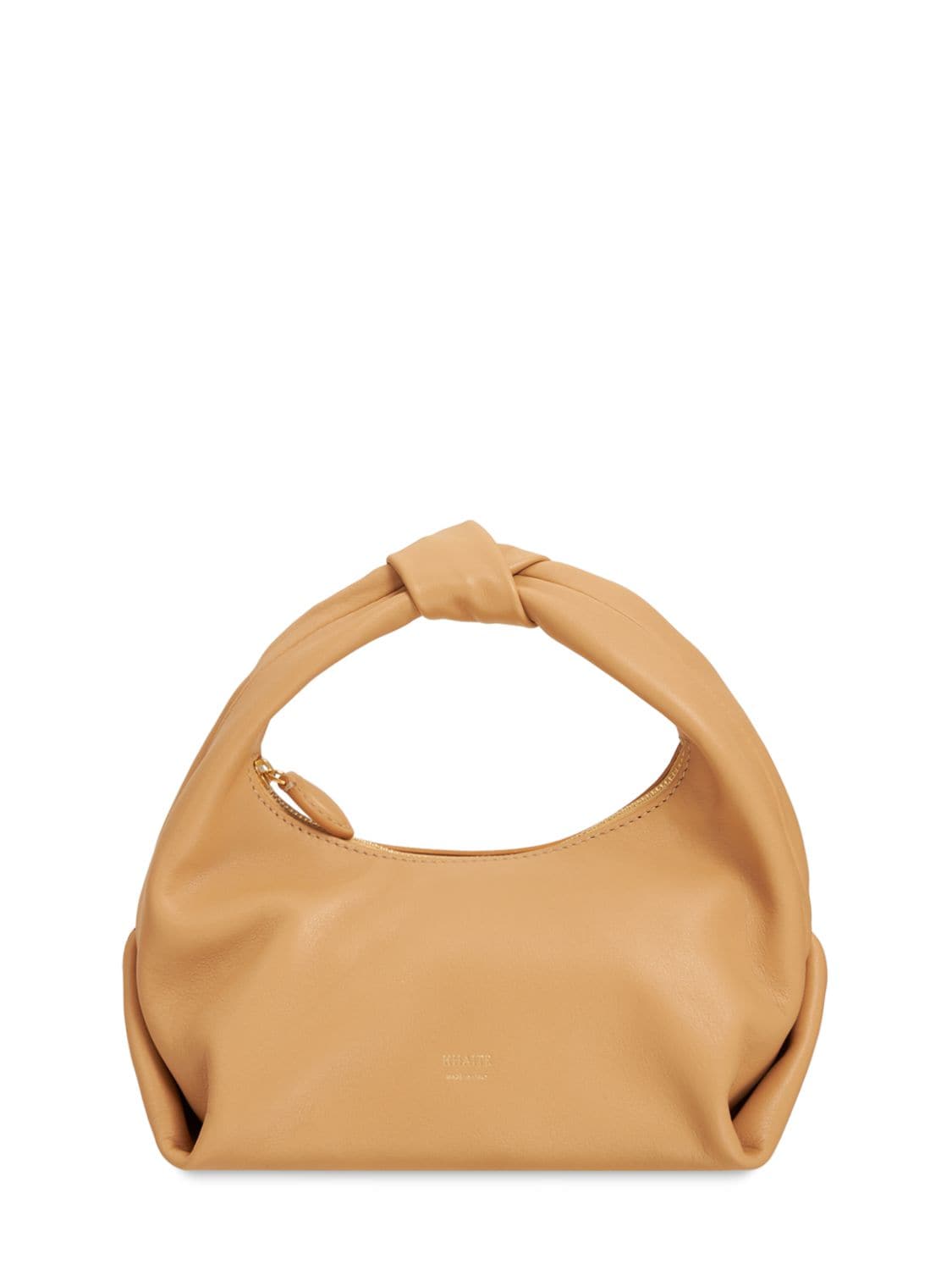 Small Beatrice Smooth Leather Hobo Bag